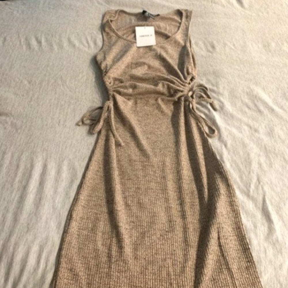 Womans XS gold dress